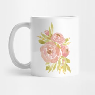 Blush pink watercolor roses Mug